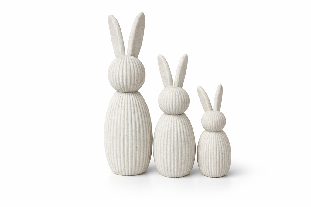 Minimalistisches Hasen-Set – 3D-Druck